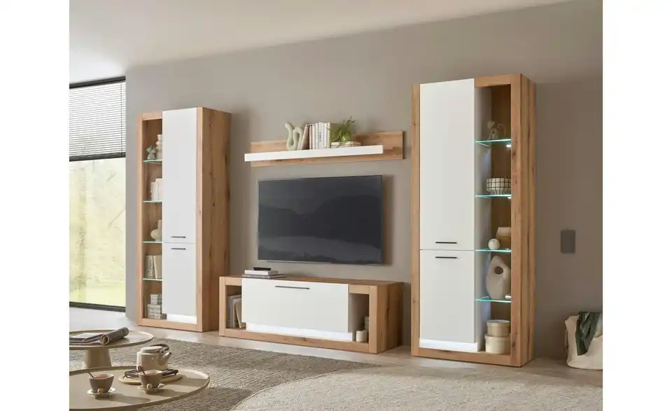 Wohnwand Busso BHT 350|195|43 cm Wohnwand Busso BHT 350|195|43 cm