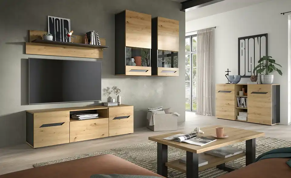 Wohnkombination Ventos BHT 253|196|40 cm Wohnkombination Ventos BHT 253|196|40 cm