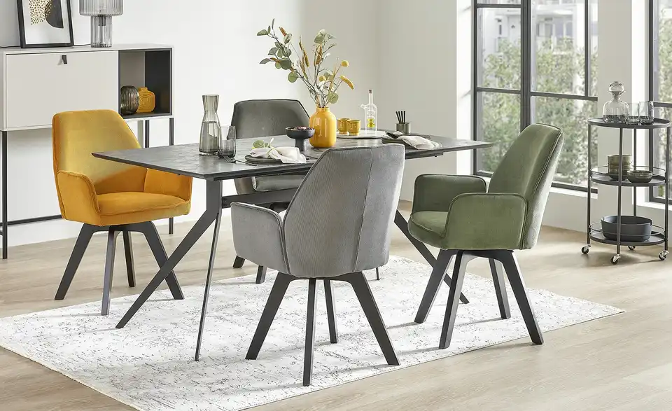 uno HPL-Esstisch in Keramik-Optik Torben BHL 90|76|160 cm