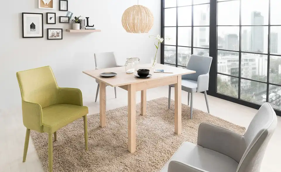 smart Ausziehbarer Esstisch in verschiedenen Größen Ben BHL 80|76,5|80 cm