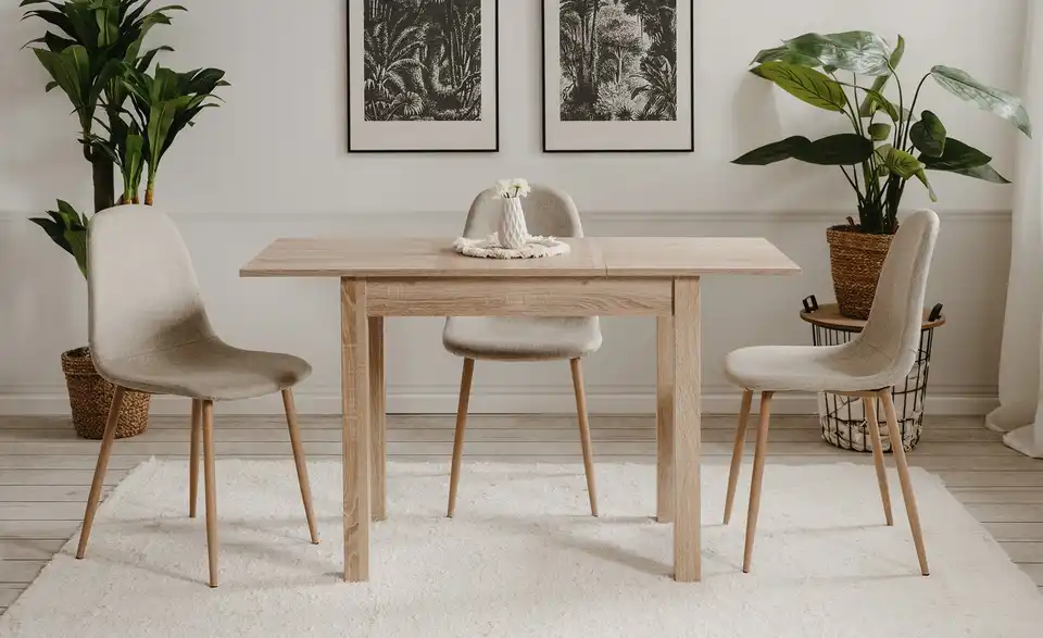 smart Ausziehbarer Esstisch in verschiedenen Größen Ben BHL 60|75|90 cm