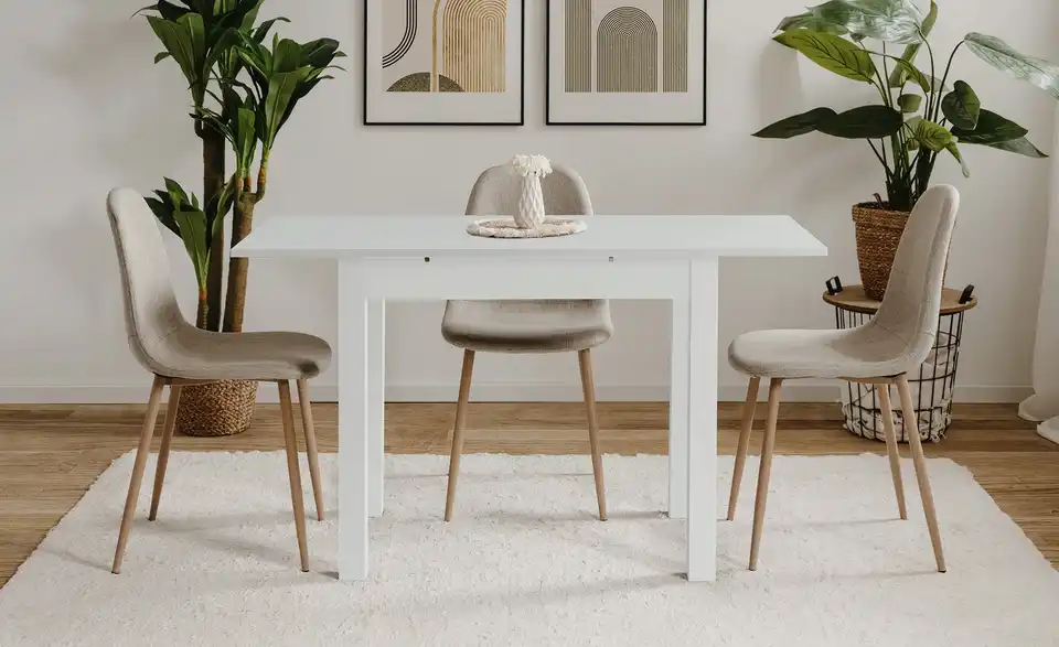 smart Ausziehbarer Esstisch in verschiedenen Größen Ben BHL 60|75|90 cm