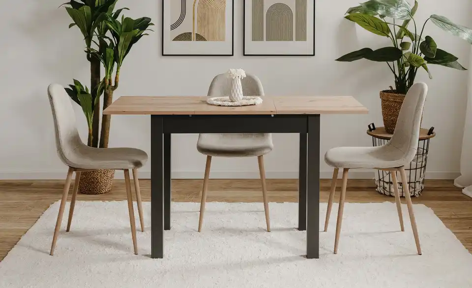 smart Ausziehbarer Esstisch in verschiedenen Größen Ben BHL 60|75|90 cm smart Ausziehbarer Esstisch in verschiedenen Größen Ben BHL 60|75|90 cm