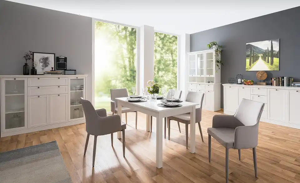 smart Ausziehbarer Esstisch in verschiedenen Größen Ben BHL 80|76,5|140 cm