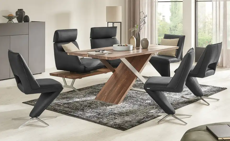 KOINOR Polsterstuhl drehbar Merlin BHT 51|89|64 cm, Leder