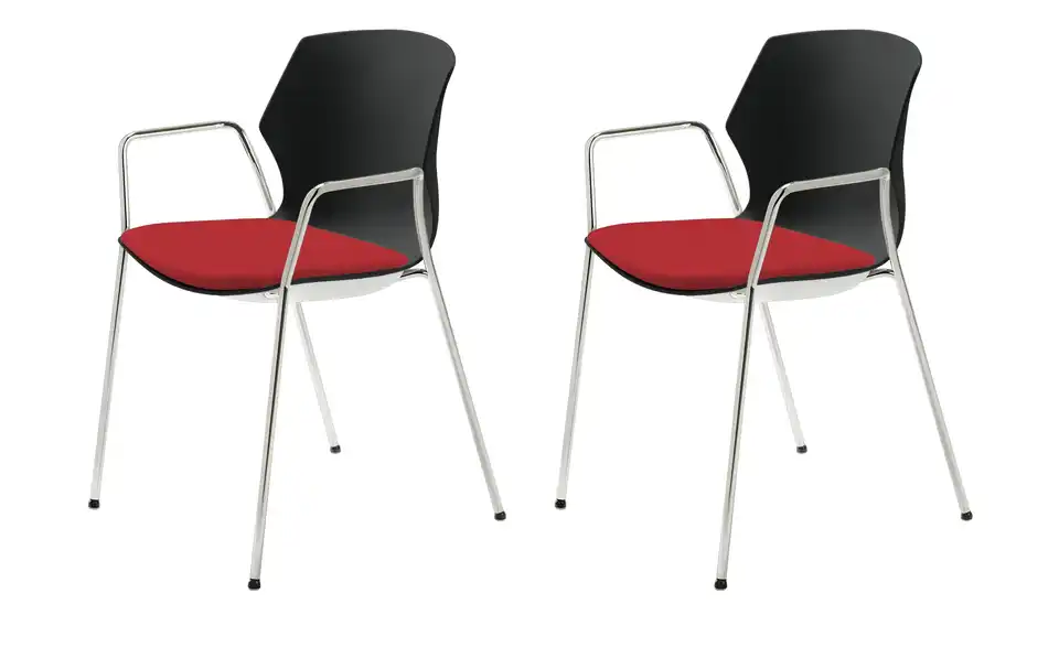 Stapelstuhl 2er Set MyPrimo BHT 55|80,5|53 cm, Flachgewebe