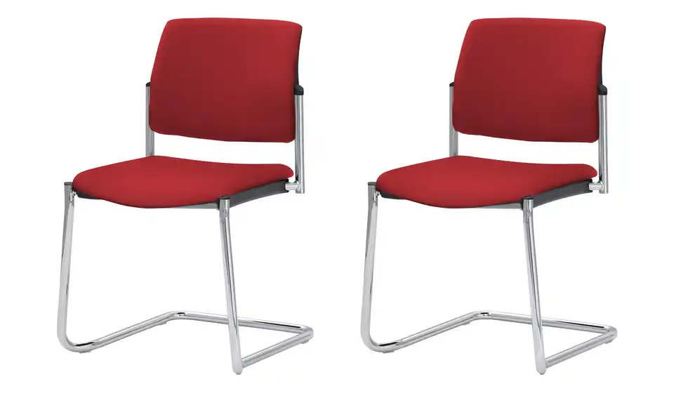 Polsterstuhl 2er Set MyPlano BHT 49|83|56 cm, Flachgewebe