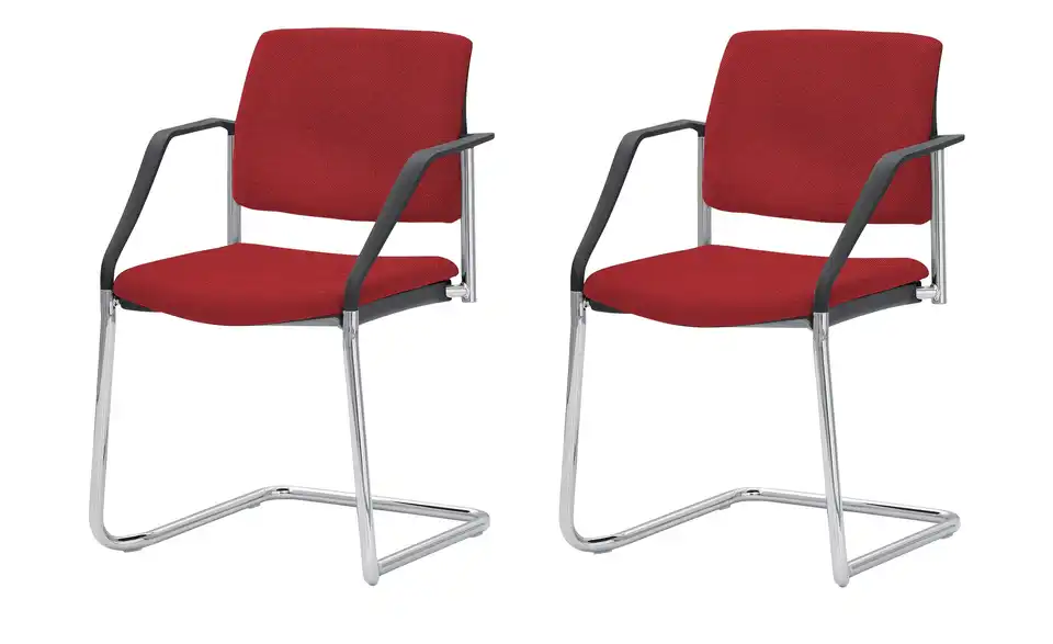 Polsterstuhl 2er Set MyPlano BHT 59|83|56 cm, Flachgewebe