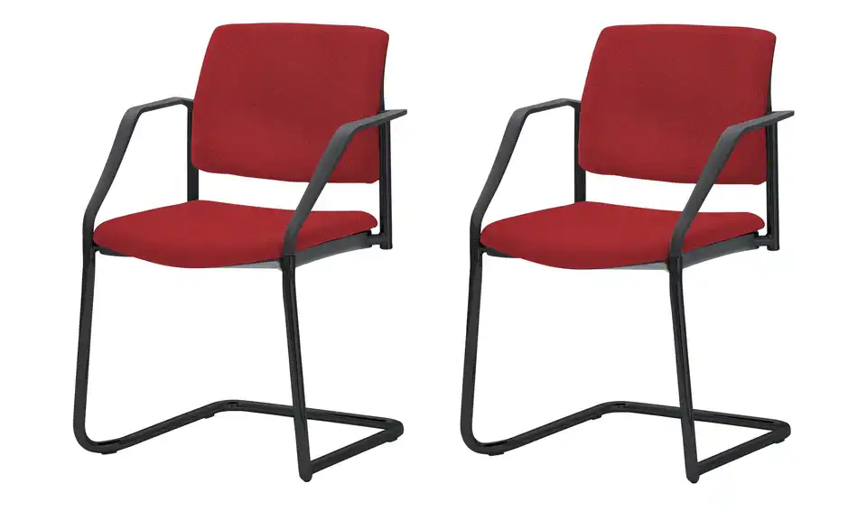 Polsterstuhl 2er Set MyPlano BHT 59|83|56 cm, Flachgewebe