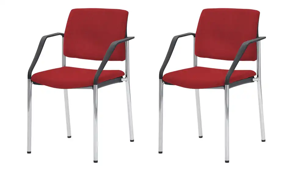 Polsterstuhl 2er Set MyPlano BHT 59|83|56 cm, Flachgewebe