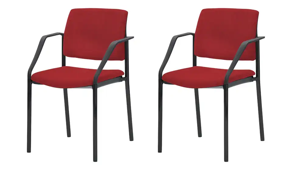 Polsterstuhl 2er Set MyPlano BHT 59|83|56 cm, Flachgewebe