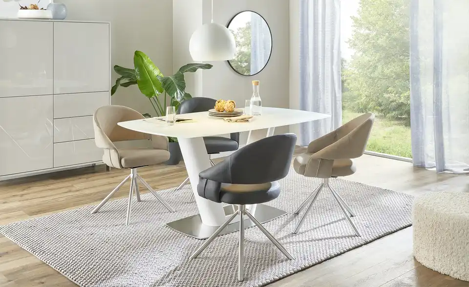 uno Esszimmerstuhl drehbar Lena 2 BHT 61|83|62 cm, Kunstleder