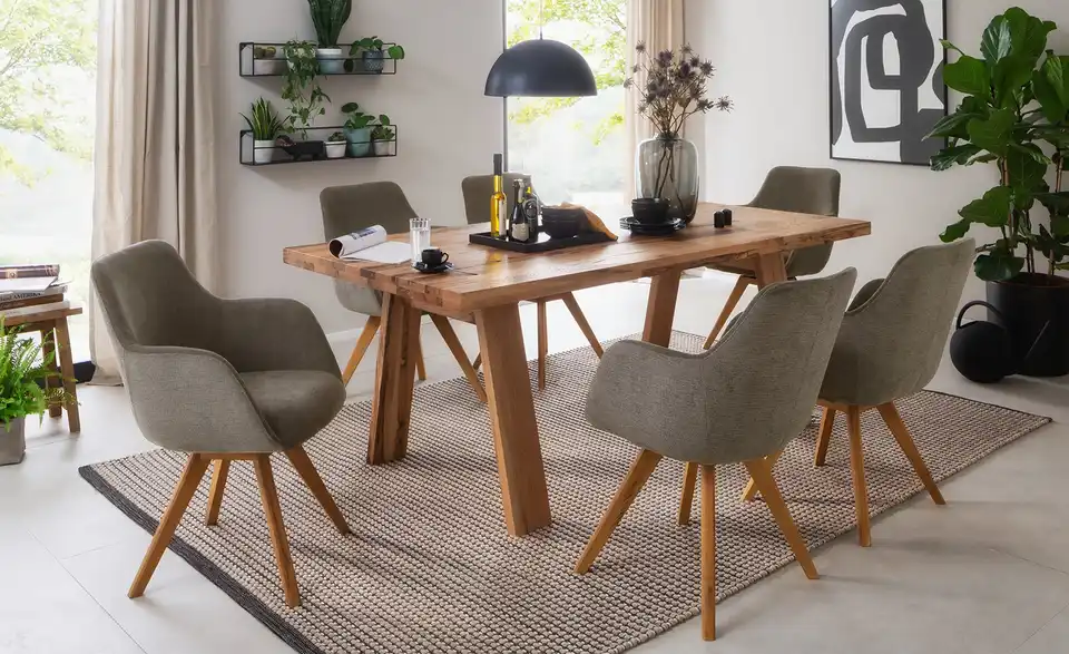 Woodford Esstisch massiv Mangold BHL 100|77|180 cm