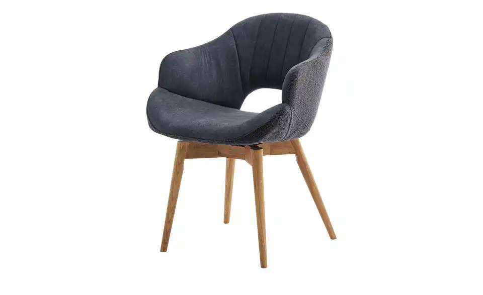 Gray u0026 Jones Armlehnstuhl mit Massivholzgestell Black Coast Two BHT 58|83|59 cm, Boucléstoff