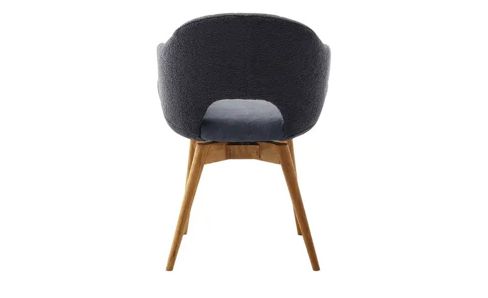 Gray u0026 Jones Armlehnstuhl mit Massivholzgestell Black Coast Two BHT 58|83|59 cm, Boucléstoff