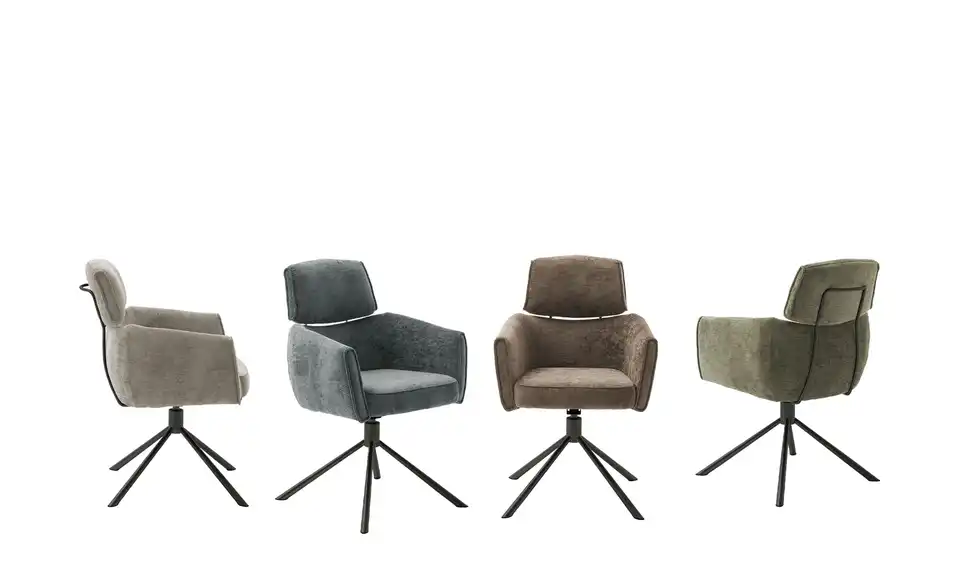 Jette Home Armlehnstuhl drehbar Becky BHT 61|91|64 cm, Chenille Jette Home Armlehnstuhl drehbar Becky BHT 61|91|64 cm, Chenille