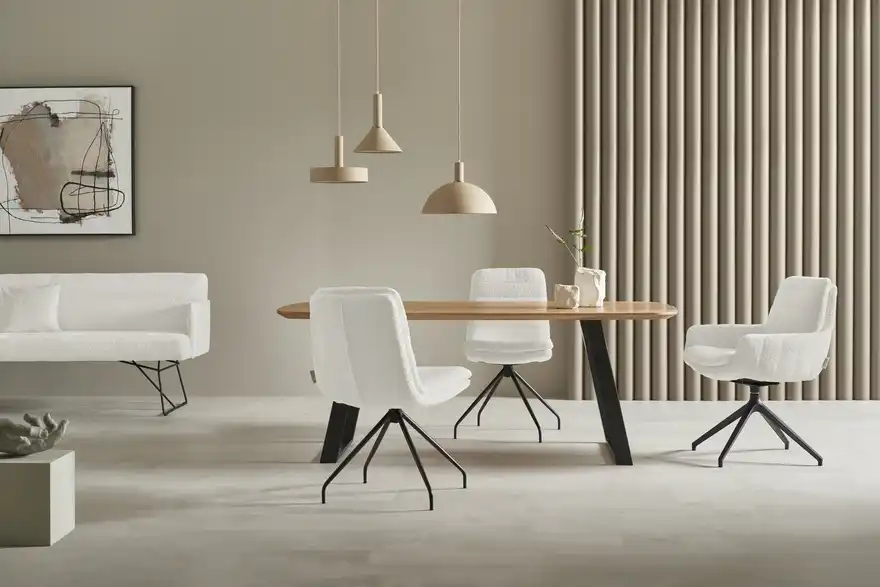 Jette Home Polsterstuhl Ferro BHT 49|85|70 cm, Chenille