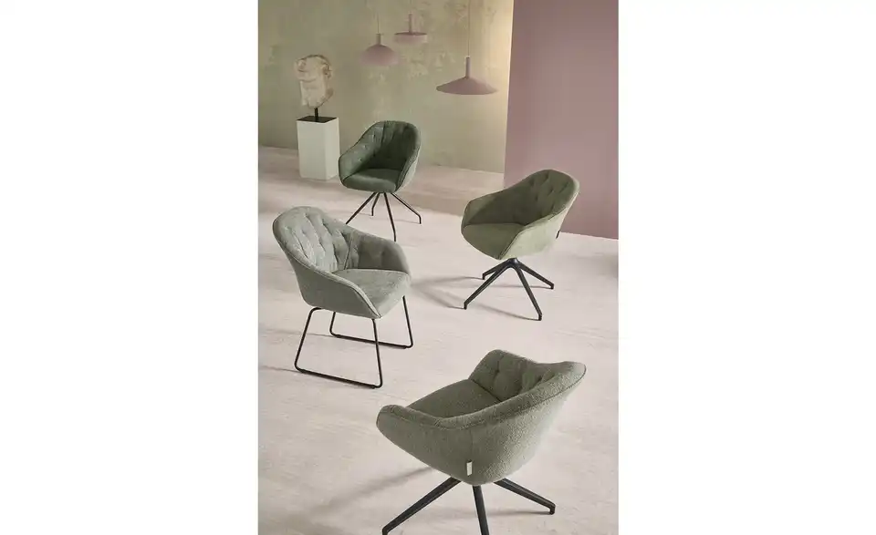 Jette Home Polsterstuhl Abby BHT 62|85|69 cm, Cordstoff