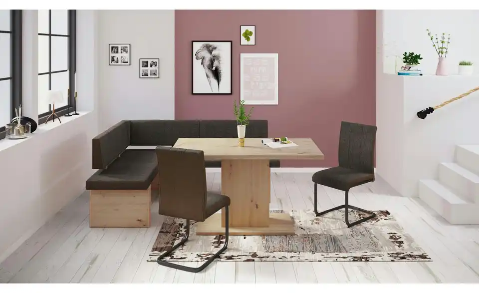 Polsterschwingstuhl 2er-Set Kiril BHL 52|92|43 cm