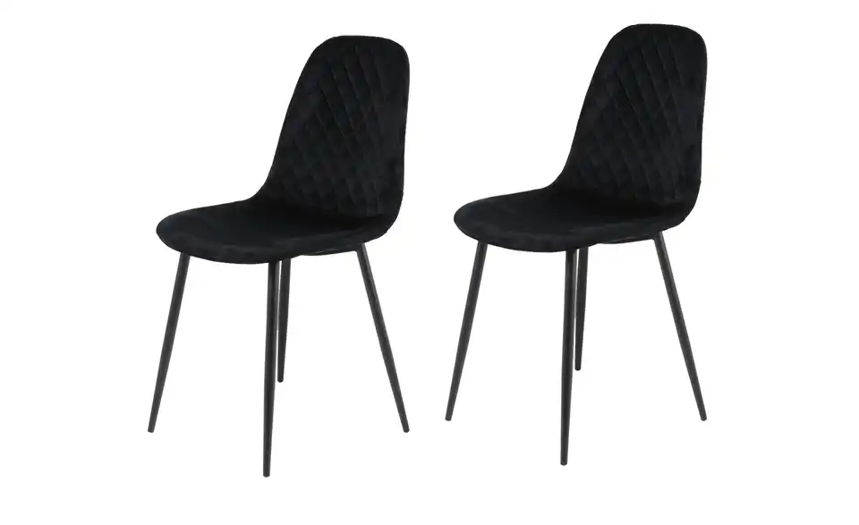Polsterstuhl 2er Set Theodore BHL 53,5|89|44 cm, Velours