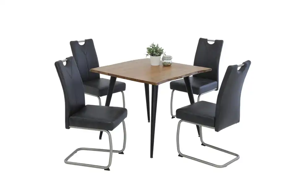 Polsterschwingstuhl 2er-Set mit Griff Michaeil BHL 58|99|43 cm