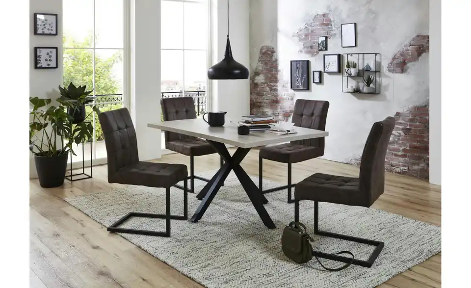 Polsterschwingstuhl 2er-Set BHL 62|91|42 cm