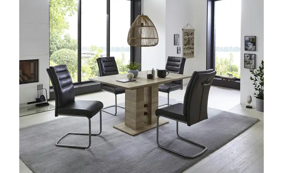 Polsterschwingstuhl 2er-Set in Leder-Optik Andrei BHL 65|102|45 cm