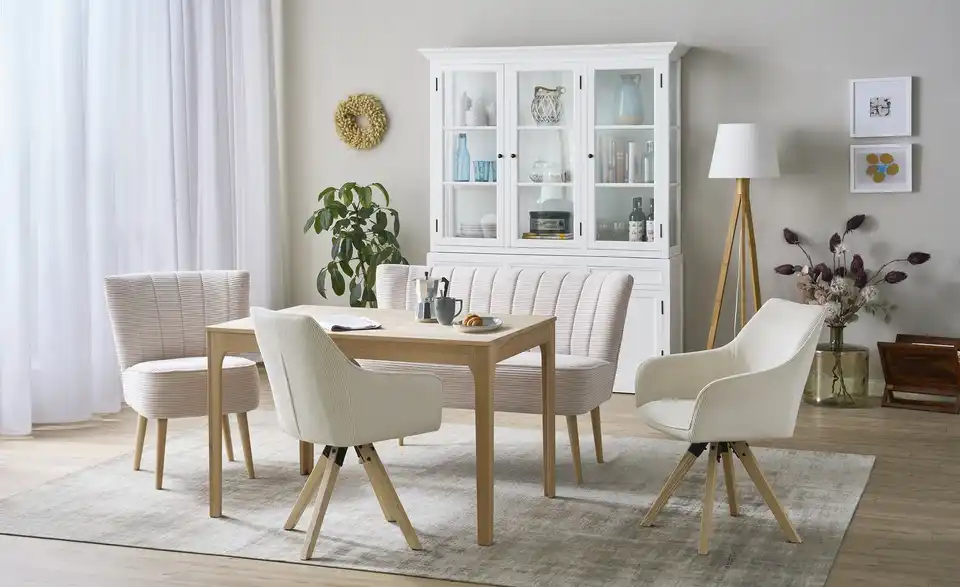 smart Ausziehbarer Esstisch Magnus aus Kernbuche BHL 80|76,5|120 cm