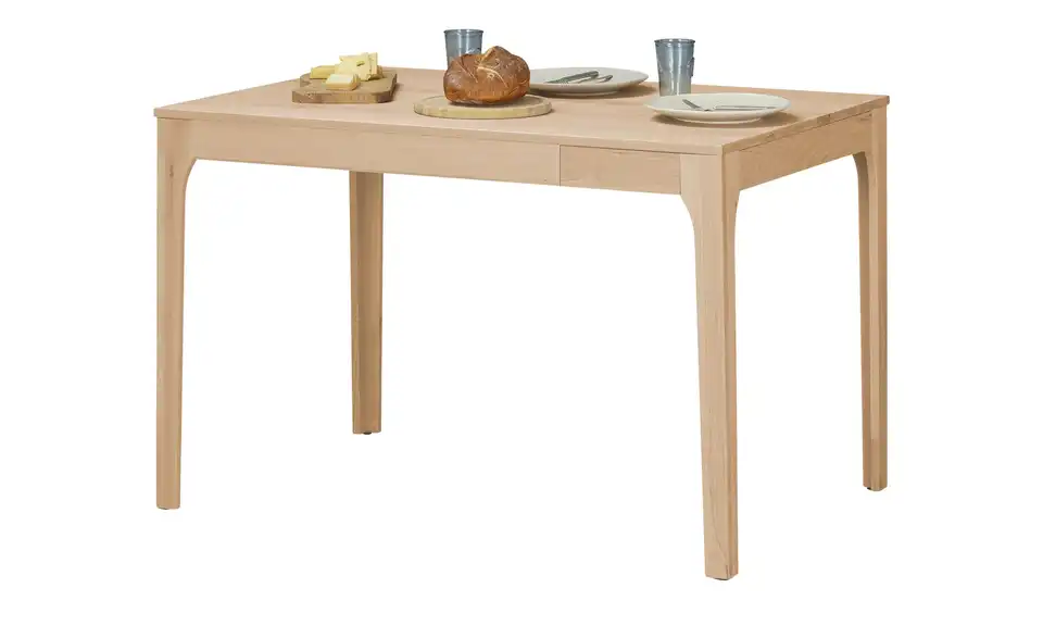 smart Ausziehbarer Esstisch Magnus aus Kernbuche BHL 80|76,5|120 cm