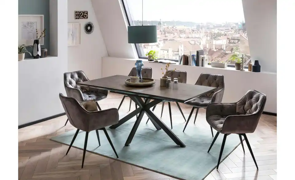 Esstisch ausziehbar Keramikoptik BHL 90|76|180 cm Esstisch ausziehbar Keramikoptik BHL 90|76|180 cm