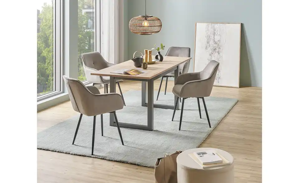 Ausziehbarer Esstisch in verschiedenen Größen Fiano BHL 80|75|130 cm