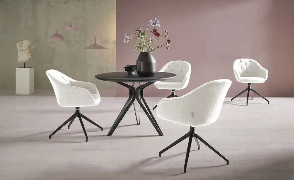 Jette Home Polsterstuhl Abby BHT 62|85|69 cm, Chenille