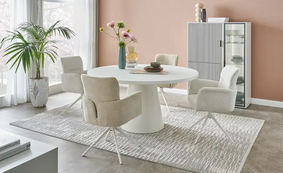 Armlehnstuhl Dirk BHT 63,5|87,5|62 cm, Boucléstoff