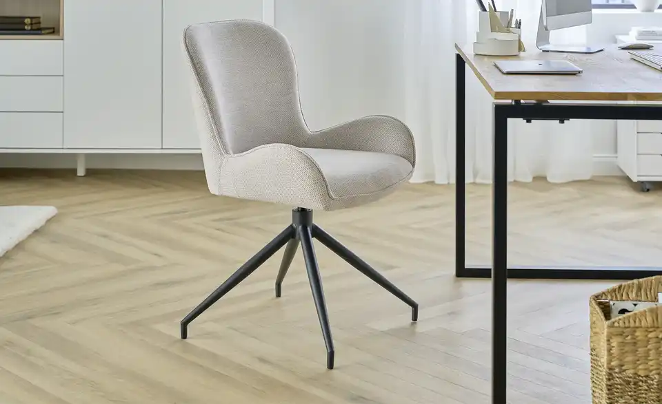 Stuhl drehbar Inari BHT 58|84|60 cm, Webstoff Stuhl drehbar Inari BHT 58|84|60 cm, Webstoff