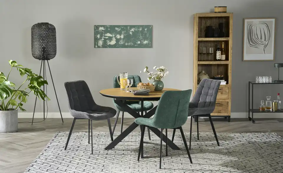 Stuhl Hajo BHT 55|87,5|60 cm, Mikrofaser Stuhl Hajo BHT 55|87,5|60 cm, Mikrofaser