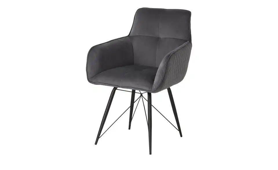 Armlehnstuhl Hermann BHT 58|84|56 cm, Mikrofaser