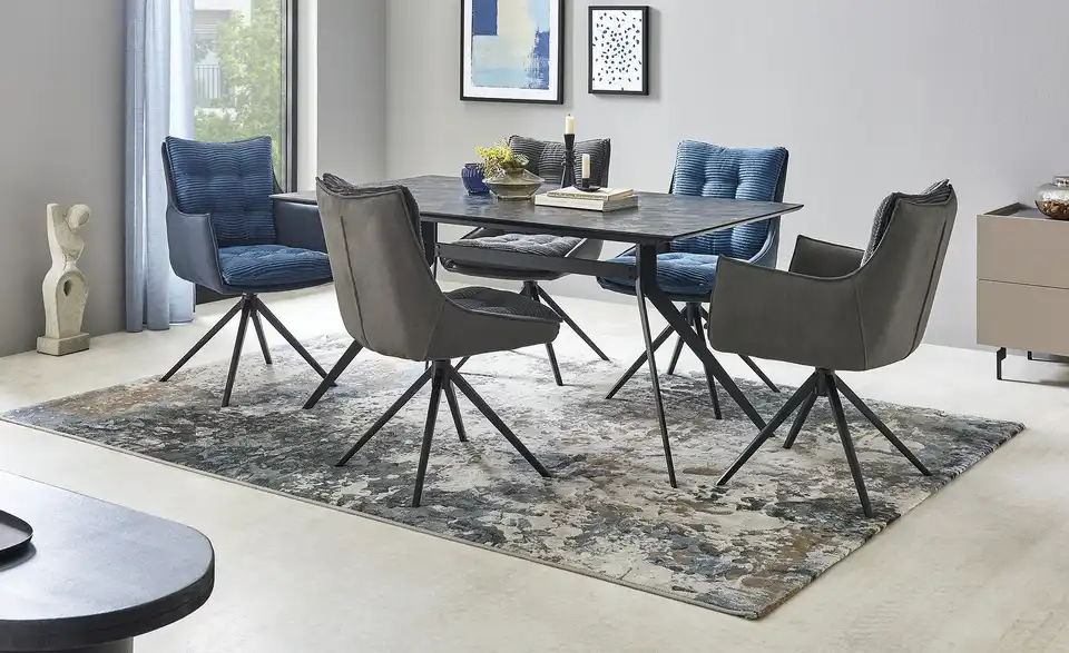 uno Esszimmerstuhl drehbar Duncan BHT 53,5|90,5|65,8 cm, Cordstoff