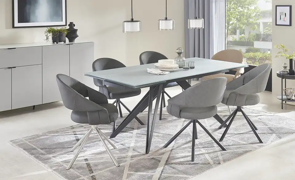 uno Glastisch ausziehbar Dalton BHL 90|75,5|180 cm