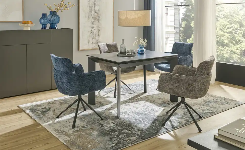 uno Armlehnstuhl drehbar Gale BHT 58,5|87|64 cm, Chenille