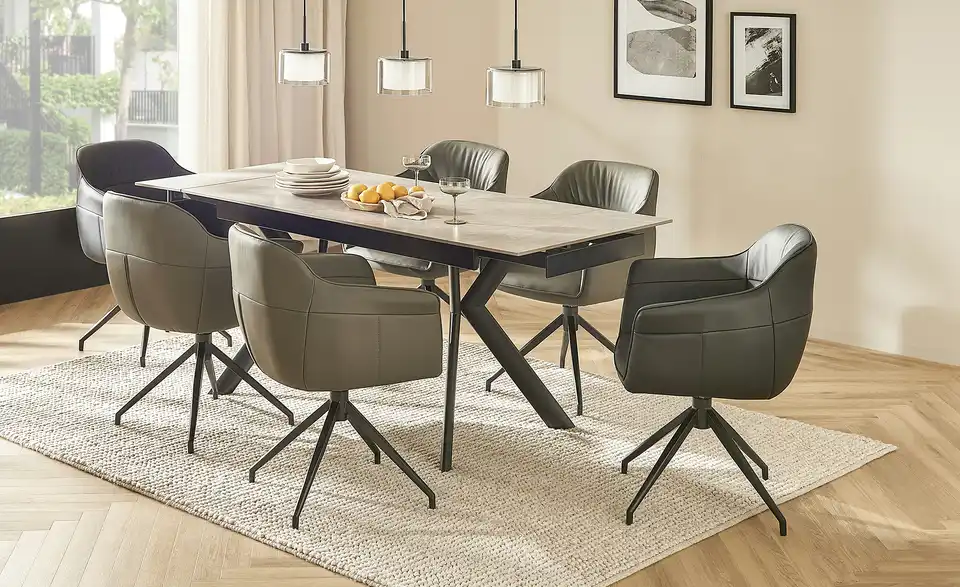 uno Armlehnstuhl Leder Gina BHT 62|84|59,2 cm, Leder uno Armlehnstuhl Leder Gina BHT 62|84|59,2 cm, Leder