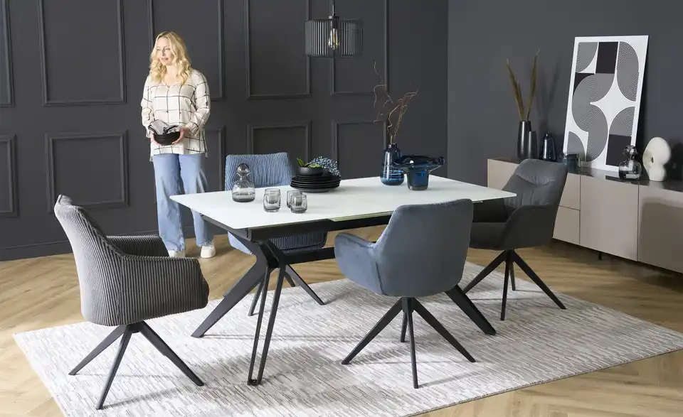 uno Armlehnstuhl drehbar Bela BHT 61,5|83,5|63,5 cm, Cordstoff