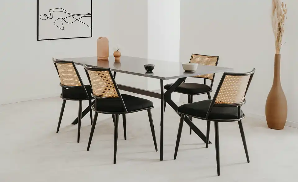 Stuhl Davide BHT 47|79|48,5 cm, Mikrofaser