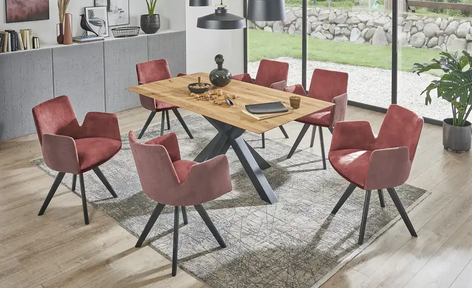 Woodford Polsterstuhl Badin BHT 57,5|82,5|55,5 cm, Mikrofaser