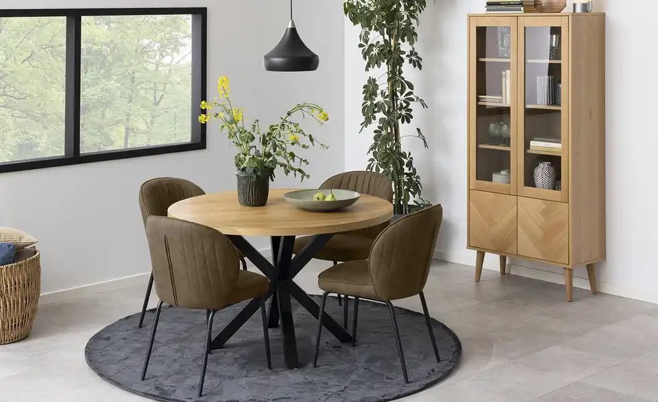 Runder Esstisch Ø120 Maks BHL 120|76,4|120 cm