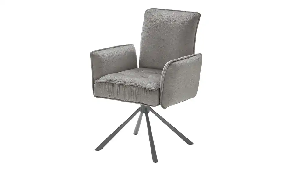 Armlehnstuhl drehbar Pierre BHT 62,5|88|64,5 cm, Boucléstoff Armlehnstuhl drehbar Pierre BHT 62,5|88|64,5 cm, Boucléstoff