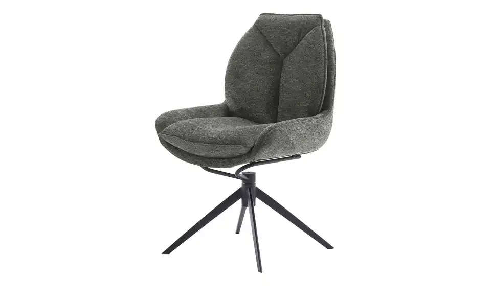 Esszimmerstuhl drehbar Eno BHT 59|92|67 cm, Flachgewebe