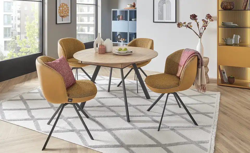 SCHÖNER WOHNEN Kollektion Esszimmerstuhl Bowl BHT 56|85|65 cm, Mikrofaser