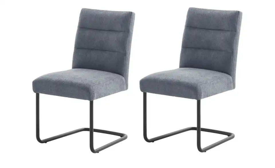 Woodford Schwingstuhl im 2er Set Tabby BHT 50|91|49 cm, Mikrofaser