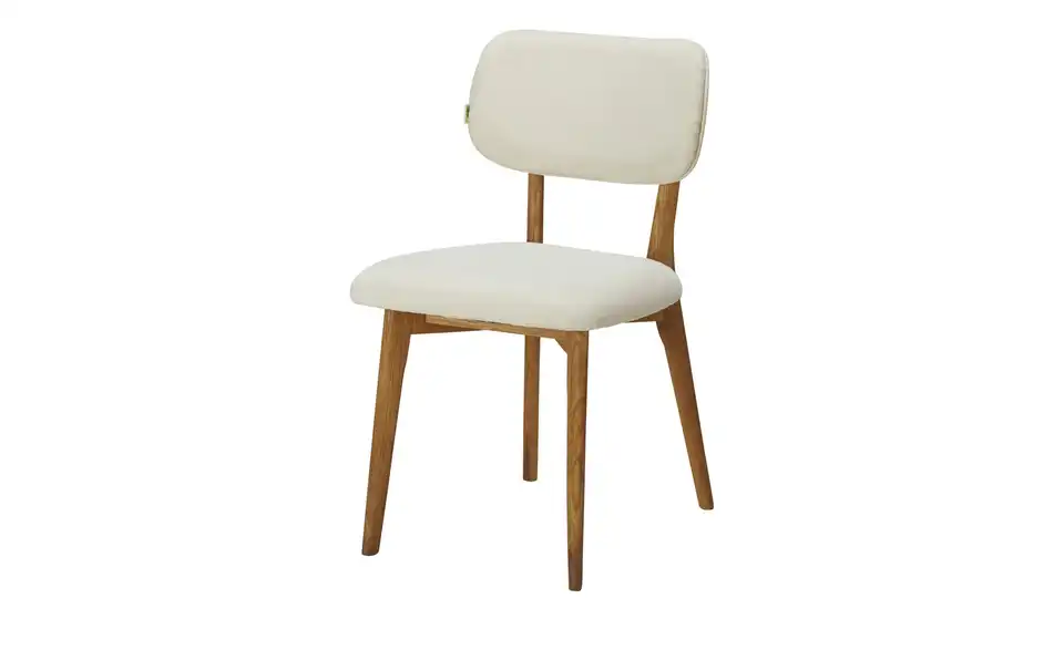 smart Polsterstuhl aus Wildeiche massiv Jesper BHT 50|82,5|59 cm, Teddy