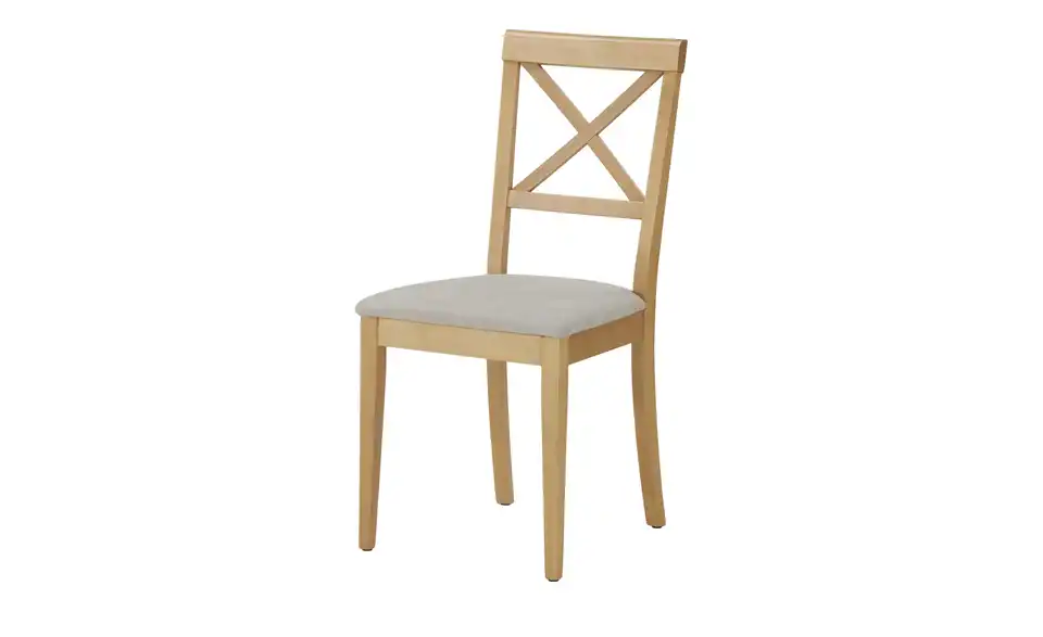 Esszimmerstuhl aus Massivholz Arne BHT 42,5|90,5|51,5 cm, Webstoff